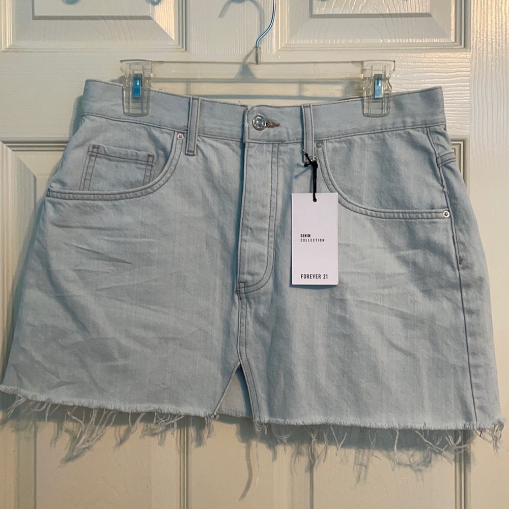 Forever 21 Cutoff Jean Skirt